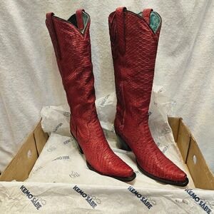 Corral Red Python Boots  Kemo Sabe Exclusive  Size 9.5 Tall
